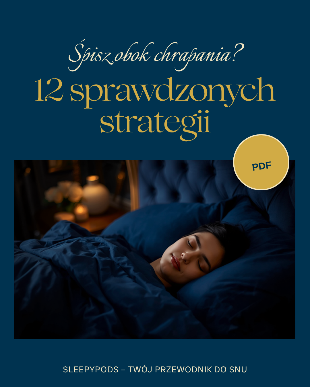 Okładka e-booka 12 strategii na chrapanie (PDF)